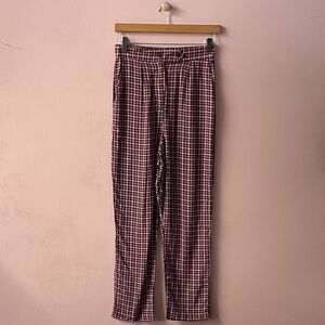 Cotton On Purple Houndstooth Print High Waisted Pants Size 4 EUC